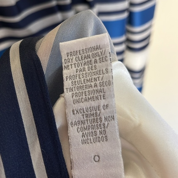 THEIA Couture Stripe Jacquard T-Dress TH882641 -Size 2 - Picture 8 of 14